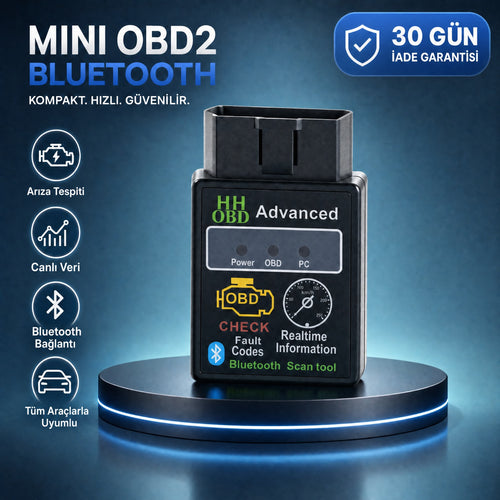 Mini OBD2 Bluetooth Araç Arıza Tespit Cihazı